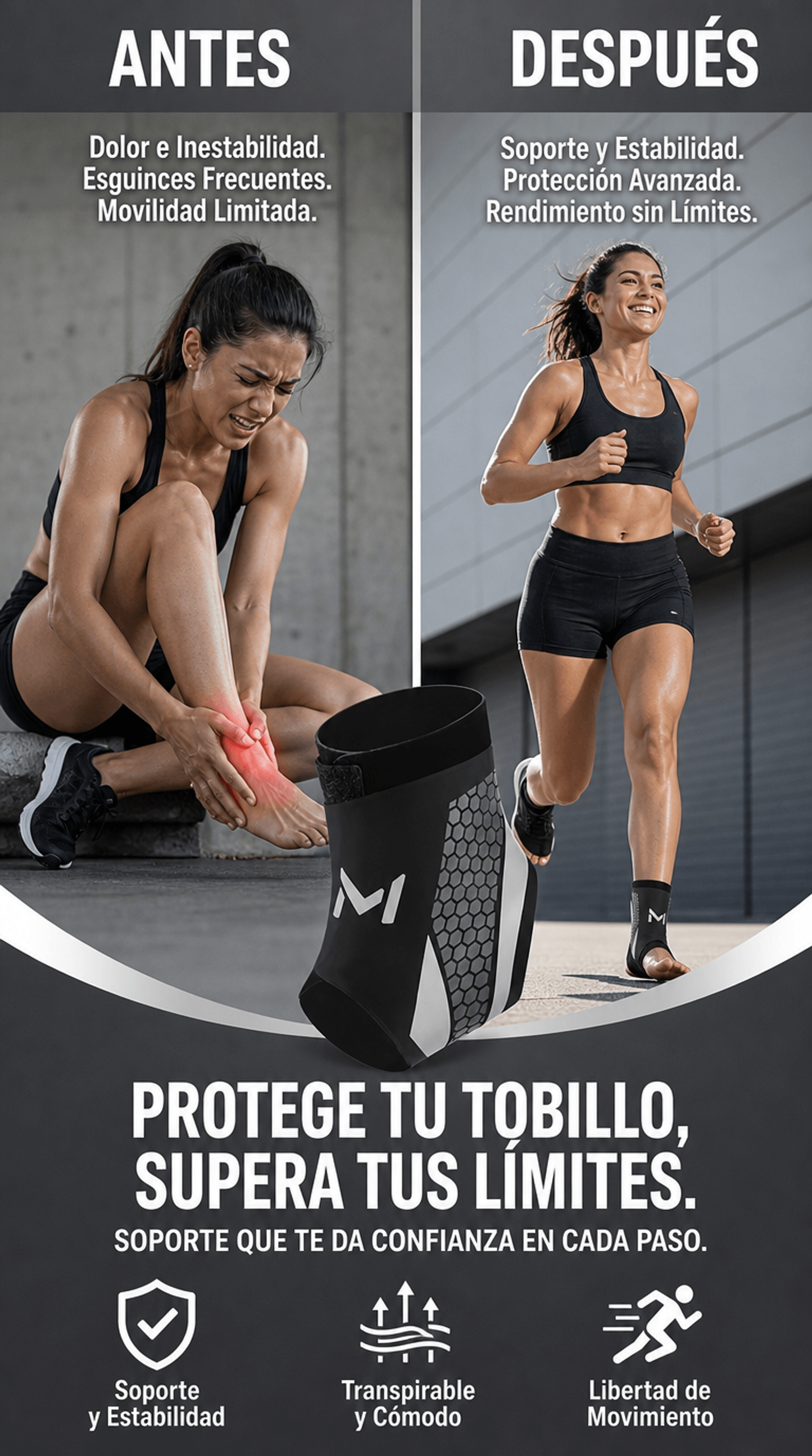 Tobillera de Compresión Pro™ | Vuelve a Caminar, Correr y Entrenar con Confianza