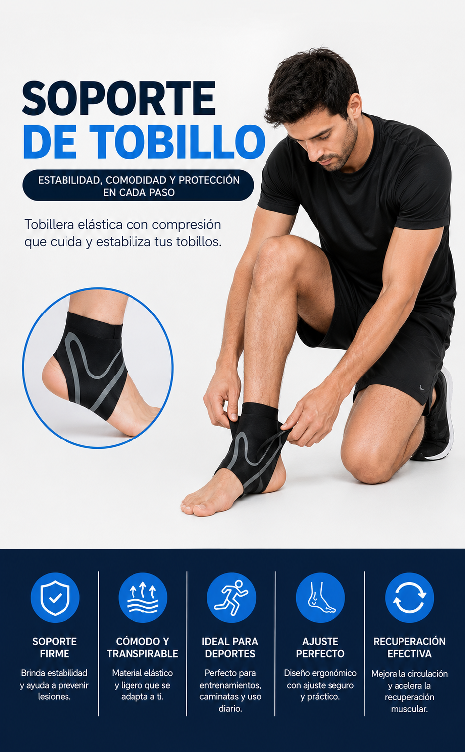 Tobillera de Compresión Pro™ | Vuelve a Caminar, Correr y Entrenar con Confianza