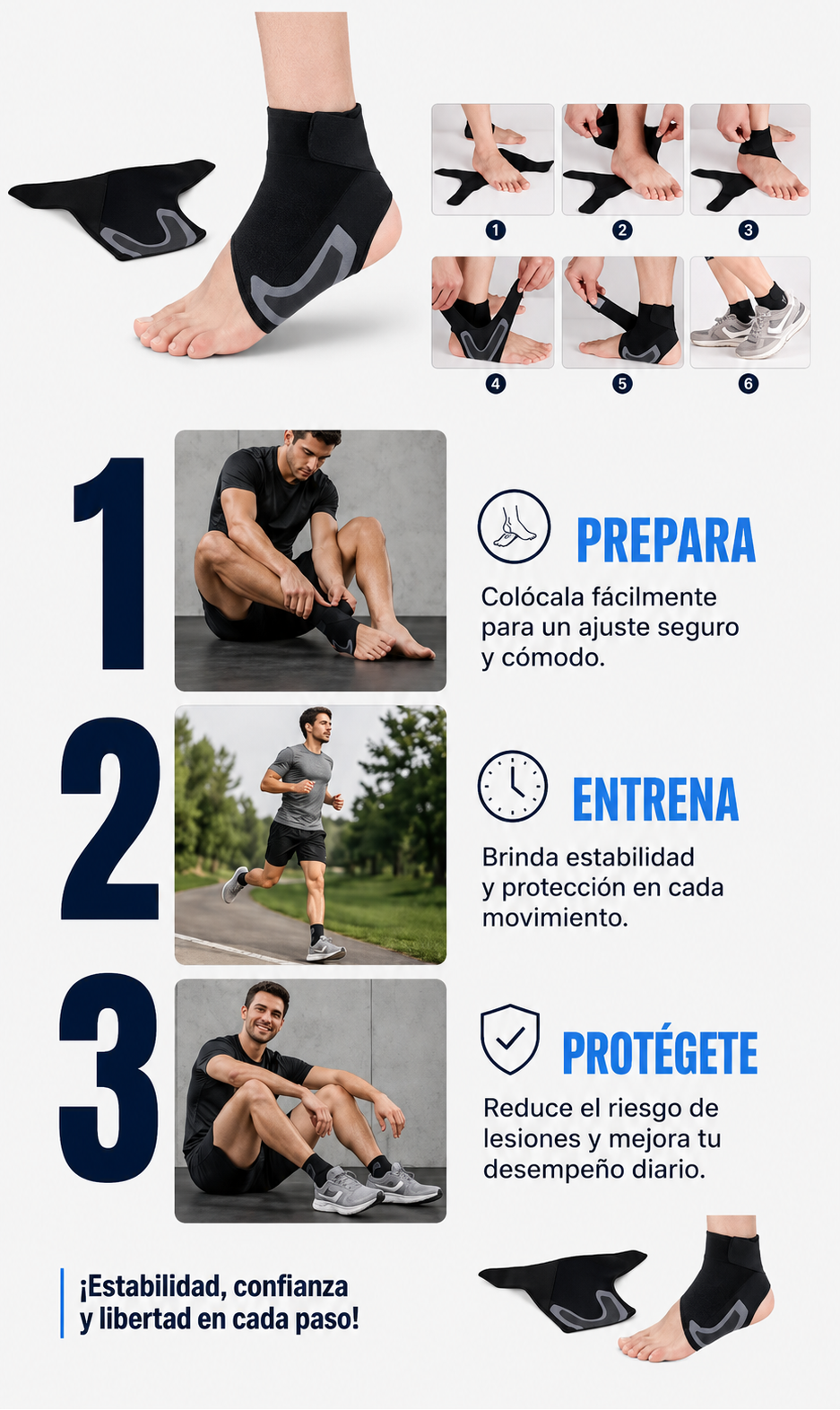 Tobillera de Compresión Pro™ | Vuelve a Caminar, Correr y Entrenar con Confianza