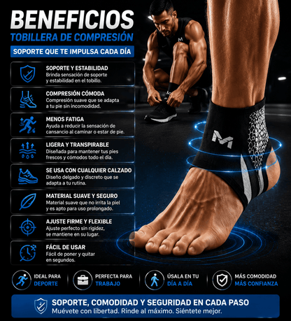 Tobillera de Compresión Pro™ | Vuelve a Caminar, Correr y Entrenar con Confianza
