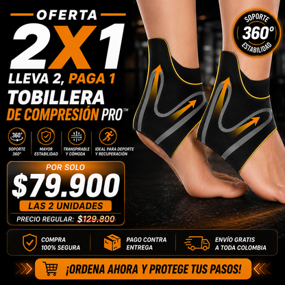 Oferta 2x1 Tobillera de Compresión Pro™ | Vuelve a Caminar, Correr y Entrenar con Confianza