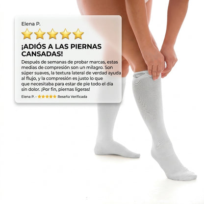 Medias Terapeuticas de Compresión 15-20 mmHg | Piernas más descansadas y cómodas durante el día