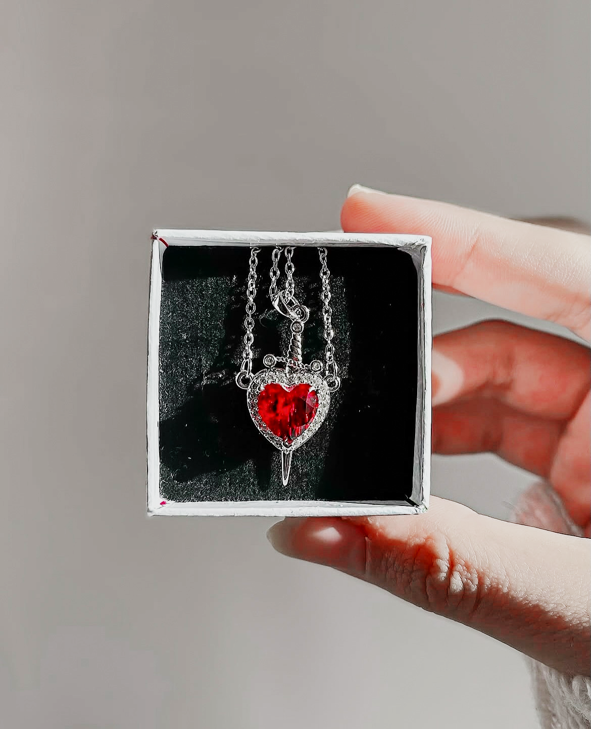 Corazón & Espada™ | Pareja de Collares Promesa
