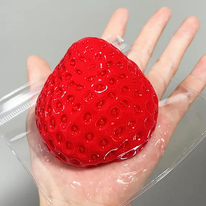 Squishy Fresa | Cero es 3® | Felicidad que puedes apretar cuando quieras