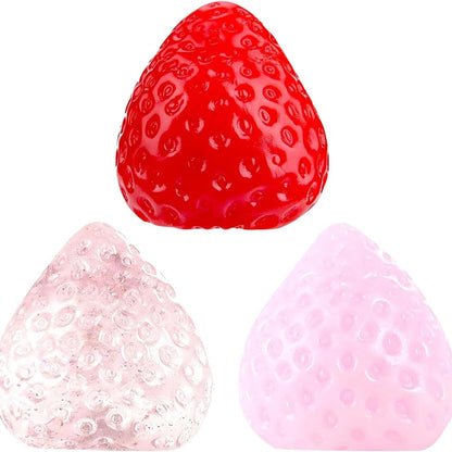 Squishy Fresa | Cero es 3® | Felicidad que puedes apretar cuando quieras
