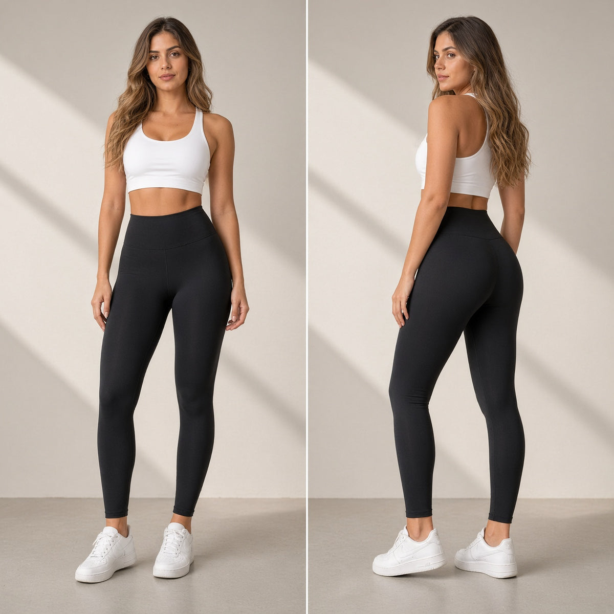 Leggins 2 en 1 Alta Compresión | Leggins y Faja en una Sola Prenda