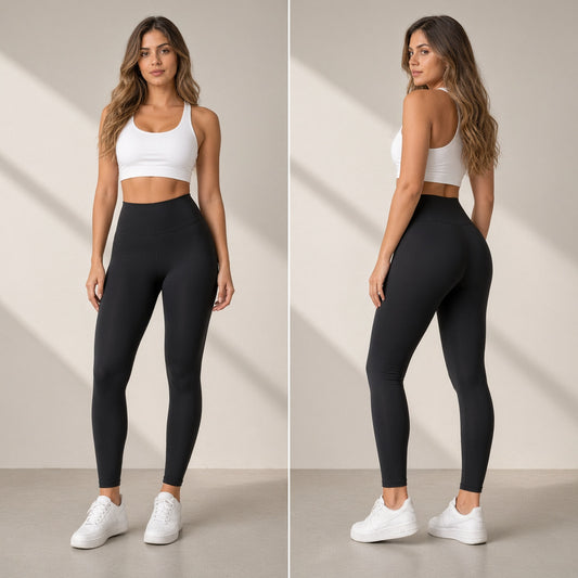 Leggins 2 en 1 Alta Compresión | Leggins y Faja en una Sola Prenda