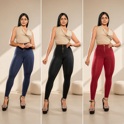 Leggins 2 en 1 Alta Compresión | Leggins y Faja en una Sola Prenda