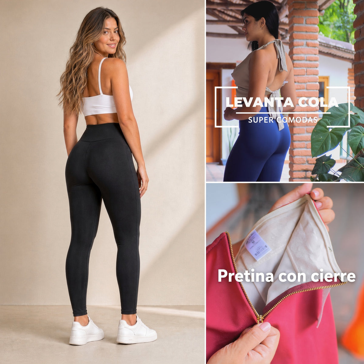 Leggins 2 en 1 Alta Compresión | Leggins y Faja en una Sola Prenda