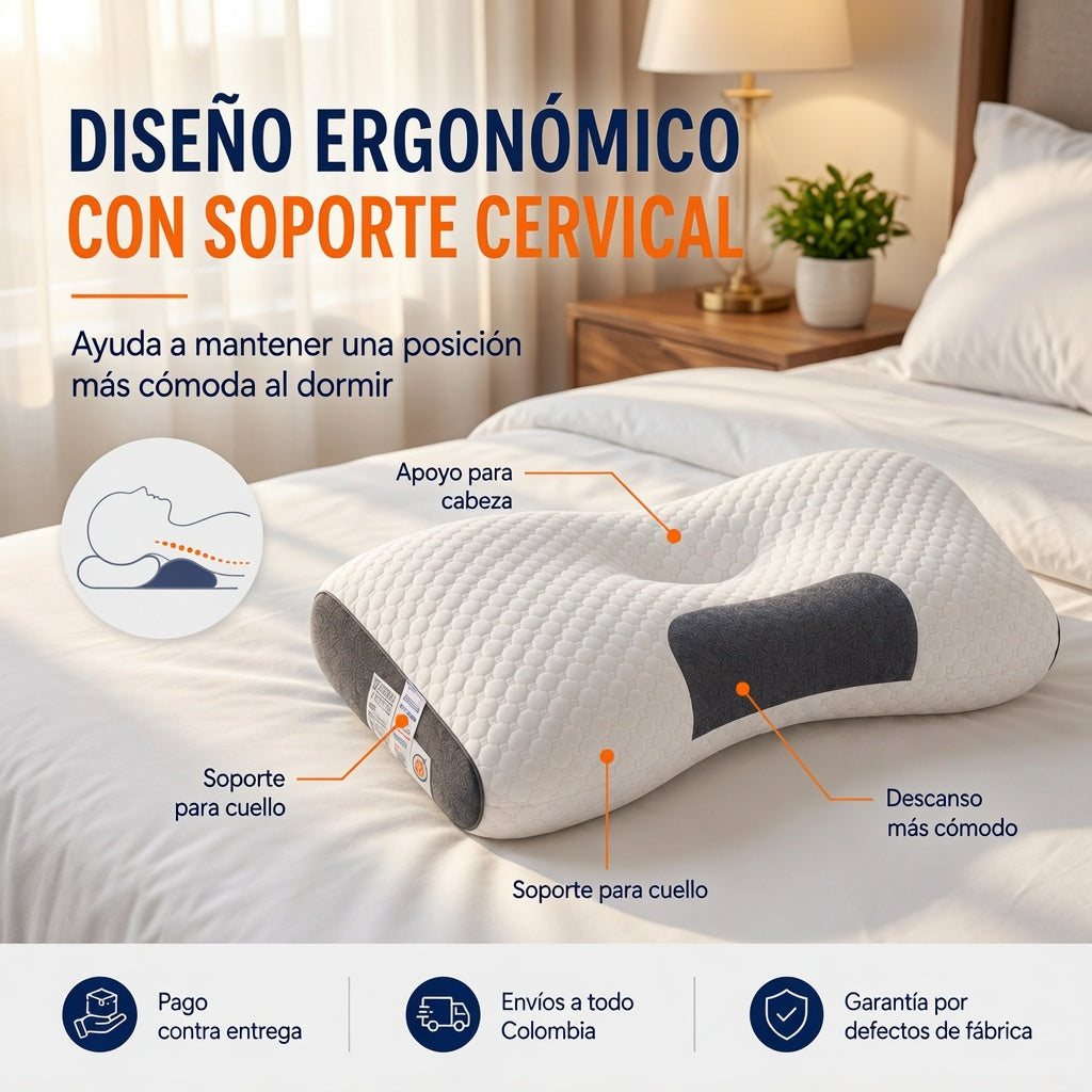 Almohada Ortopédica Cervical Cero es 3® | Despierta Renovado, Descansa Como Nunca